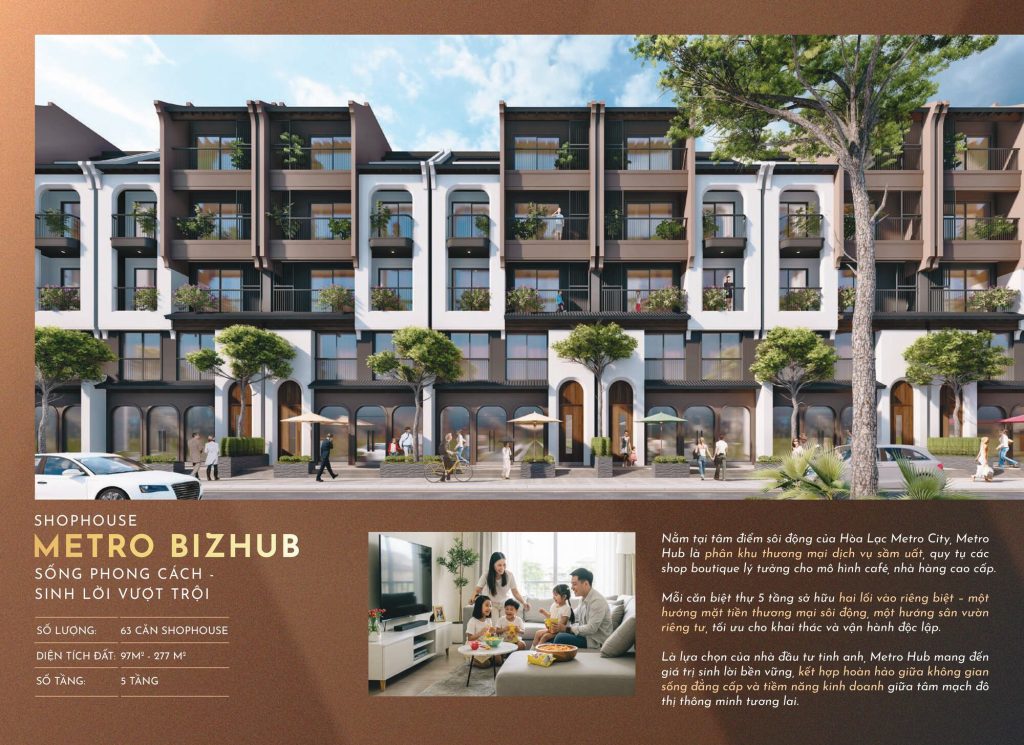 Phối cảnh Shophouse Hòa Long The Prime